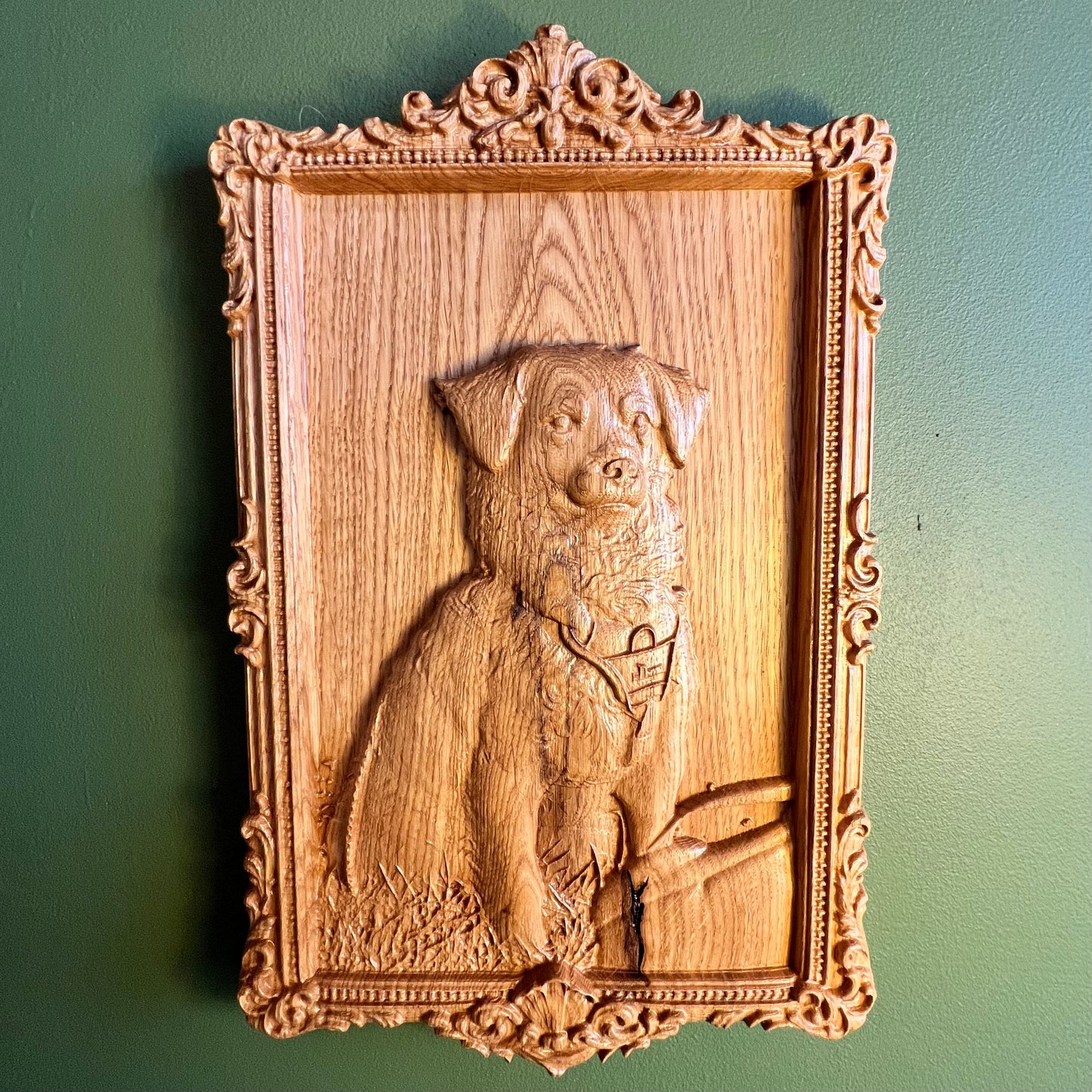 Holzrelief Massivholz Seitenansicht Tiefe | Sunwood Holzdesign