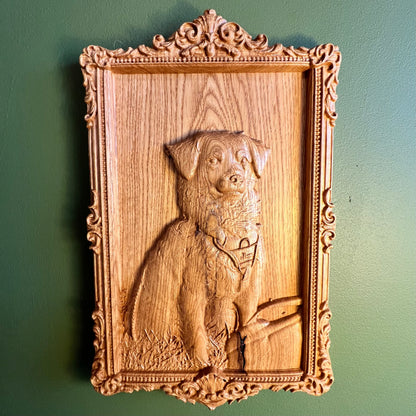 Holzrelief Massivholz Seitenansicht Tiefe | Sunwood Holzdesign