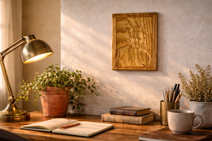 Holzrelief Beispiel Tier-Motiv CNC-Fräsung | Sunwood Holzdesign