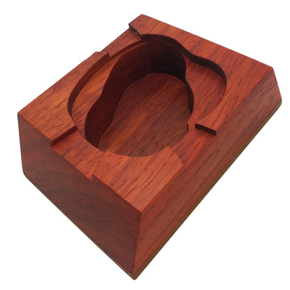 Padouk Aschenbecher mit Stufe [Unikat] - Sunwood Holzdesign