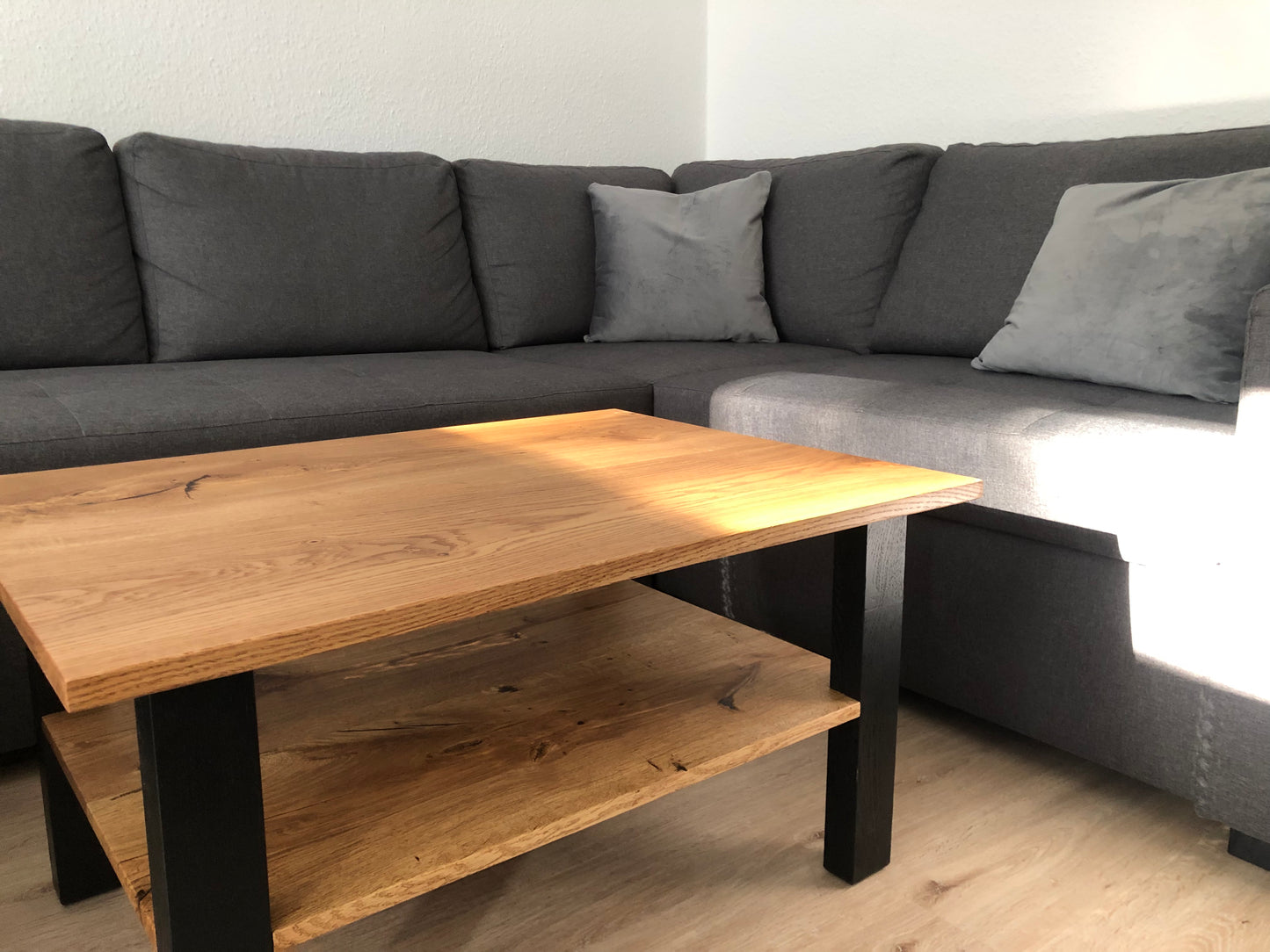 Couch-Tisch Eiche Massiv