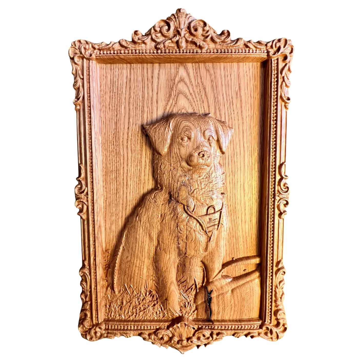 Personalisiertes Holzrelief CNC-gefäst von Sunwood Holzdesign