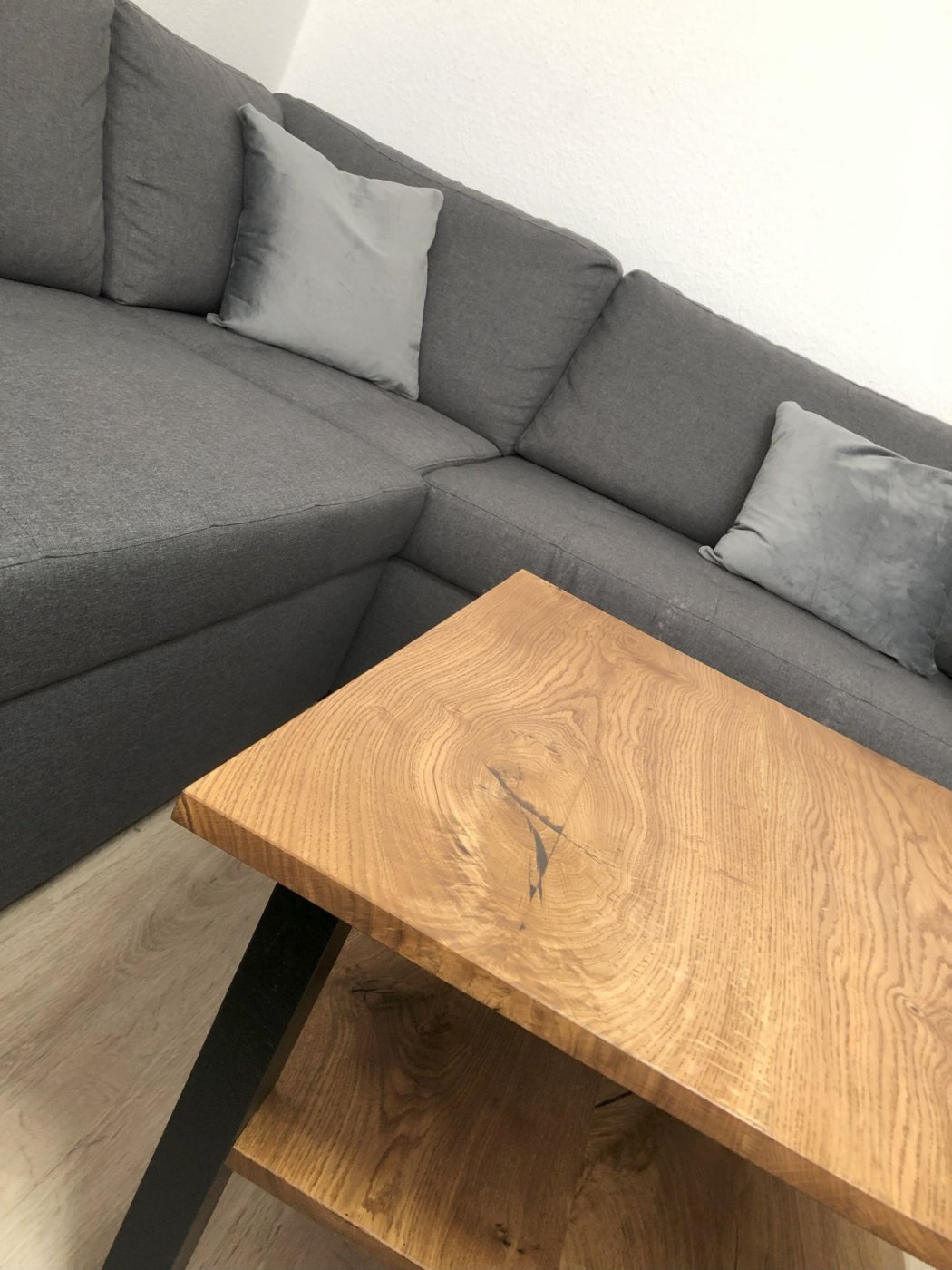 Couch-Tisch Eiche Massiv – Bild 5